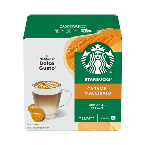 Alcampo STARBUCKS Café en cápsulas Caramel Macchiato 12 uds