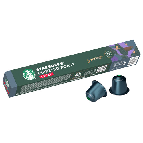 Alcampo STARBUCKS Café en cápsulas descafeinado Espresso I11 10 uds