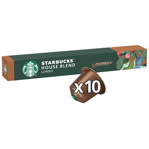 Alcampo STARBUCKS Café en cápsulas House Blend Lungo I8 10 uds