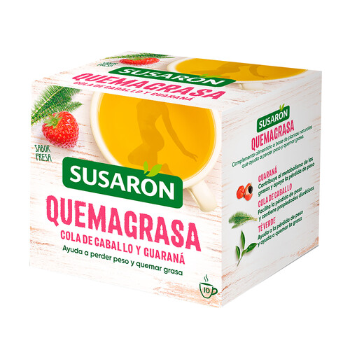 Alcampo SUSARON Infusiones quemagrasas cola de caballo y guaraná 10 uds. 13 g