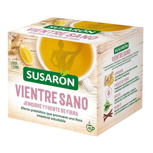 Alcampo SUSARON Vientre Sano Infusión jengibre y fuente de fibra 10 uds. 13 g