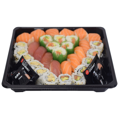 Alcampo SUSHI GOURMET Sushi rollitos California y Cristal variados SUSHI GOURMET 32 uds