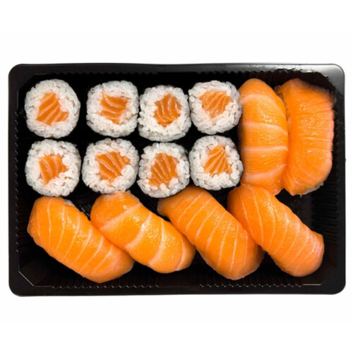 Alcampo SUSHI GOURMET Sushi y maki de salmón 12 uds