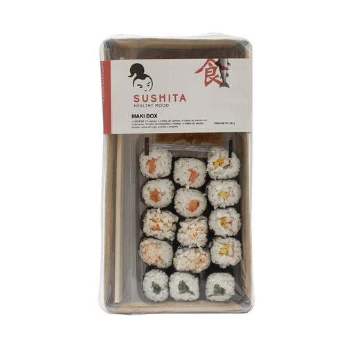Alcampo SUSHITA Bandeja con 15 makis variados SUSHITA 200 g