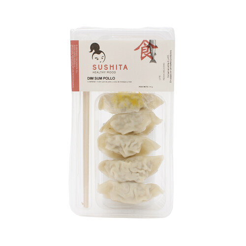 Alcampo SUSHITA Bandeja dim sum orientales rellenos de pollo 6 uds. 128 g