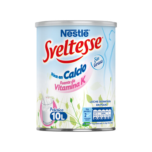 Alcampo SVELTESSE Leche desnatada en polvo con bifudus y calcio SVELTESSE de Nestlé 1 kg