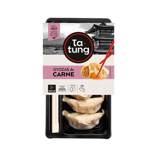 Alcampo TA-TUNG Dim Sum Gyoza de carne al vapor listas para calentar y comer TA-TUNG 144 g