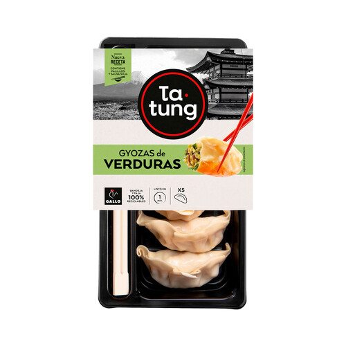 Alcampo TA-TUNG Dim Sum Gyoza de verduras listas para calentar y comer TA-TUNG 144 g