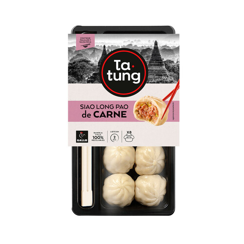 Alcampo TA-TUNG Dim sum Siao Long Pao de carne listos para calentar y comer TA-TUNG 230 g
