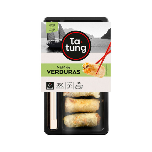 Alcampo TA-TUNG Rollitos Nem de verduras listos para calentar y comer TA-TUNG 160 g