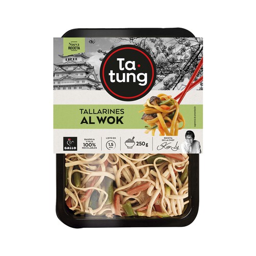 Alcampo TA-TUNG Tallarines al wok listos para calentar y comer 120 g