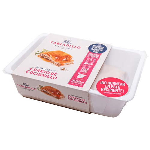 Alcampo TABLADILLO Cuarto de cochinillo fresco sin gluten y listo para hornear