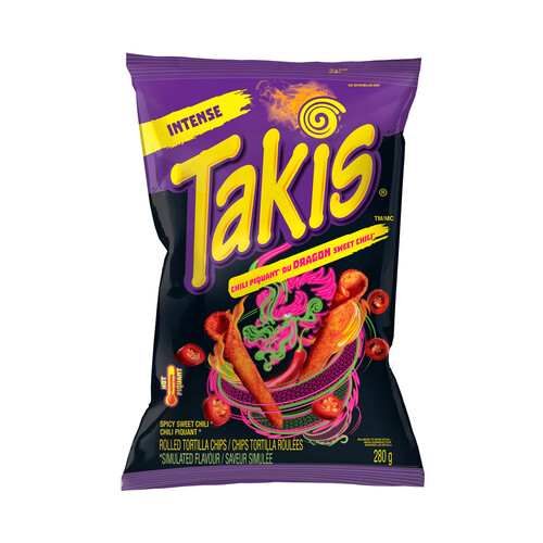 Alcampo TAKIS Dragon Sweet Chilly Chips enrolladas 140 g