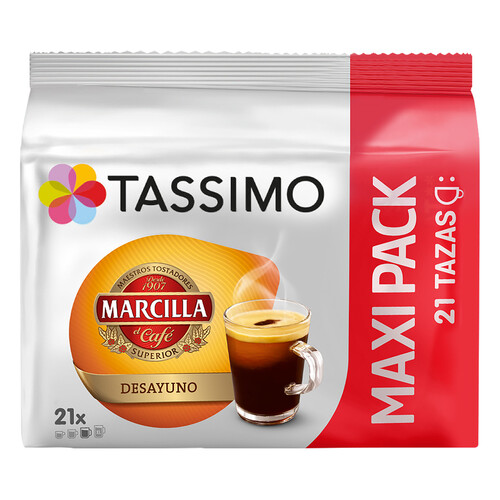Alcampo TASSIMO Café desayuno en cápsulas MARCILLA TASSIIMO 21 uds 163 8 g