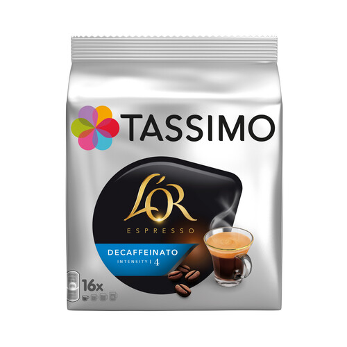 Alcampo TASSIMO L'OR Café en cápsulas espresso descafeinado 16 uds