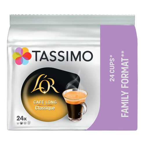 Alcampo TASSIMO L'OR Café en cápsulas long classique 24 uds