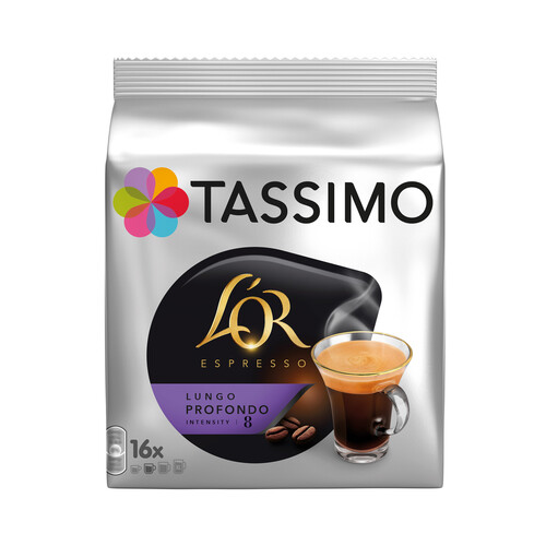 Alcampo TASSIMO L'OR Café en cápsulas lungo profondo 16 uds