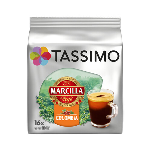 Alcampo TASSIMO MARCILLA Café en cápsulas Colombia 16 uds
