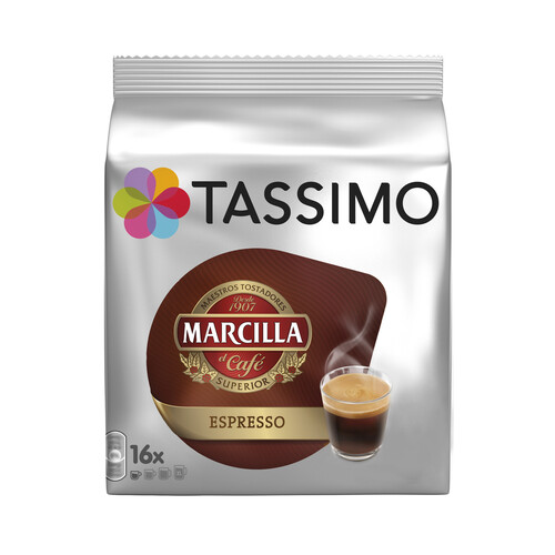 Alcampo TASSIMO MARCILLA Café en cápsulas espresso 16 uds