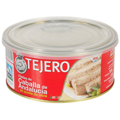 Alcampo TEJERO Caballa del sur en aceite oliva en filetes 618 g