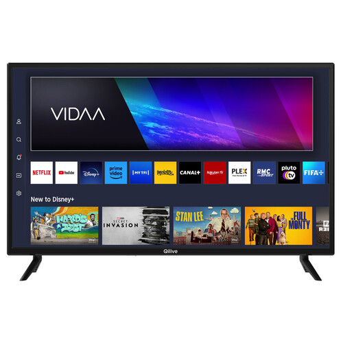Alcampo Televisión 60 9cm (24") HD LED QILIVE Q24HS241B Smart TV VIDAA DOLBY AUDIO
