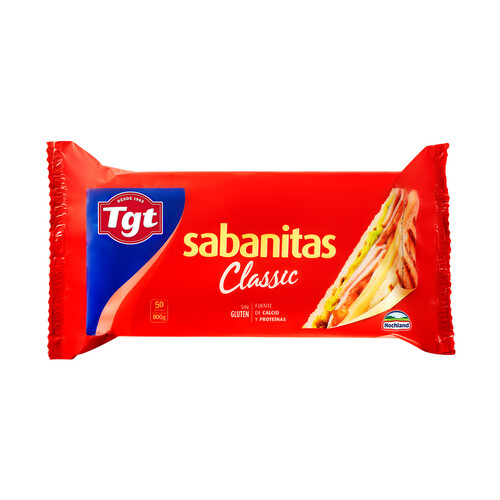 Alcampo TGT Queso fundido en lonchas TGT SABANITAS 50 uds. 800 g