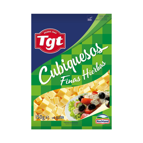 Alcampo TGT Queso para ensalada con finas hierbas TGT CUBIQUESOS 150 g