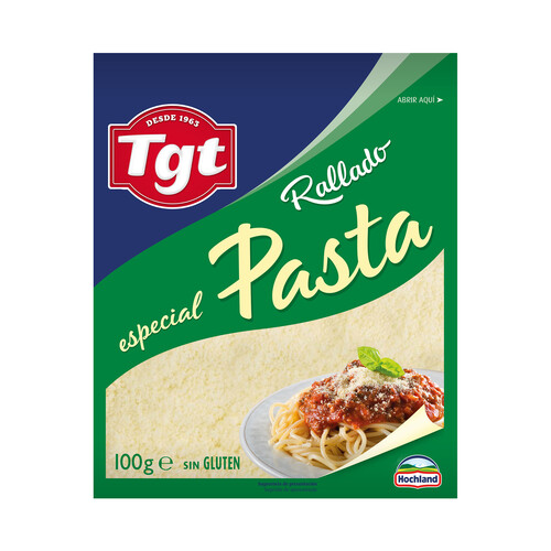 Alcampo TGT Queso rallado especial pasta TGT HOCHLAND 100 g