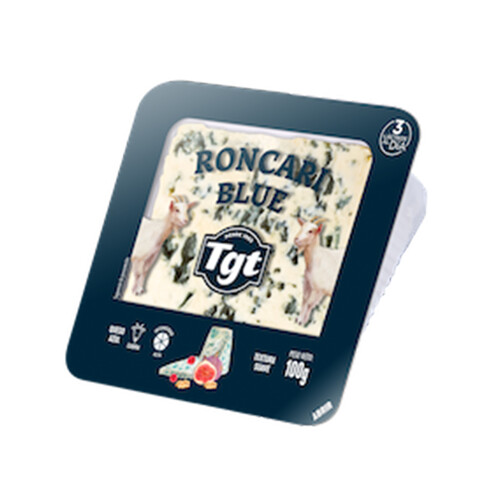 Alcampo TGT Queso Roncari Blue de cabra TGT Cuña de 100g