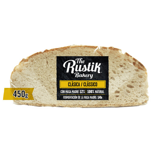 Alcampo THE RUSTIK BAKERY Pan de hogaza (masa madre) con aceite de oliva 450 g
