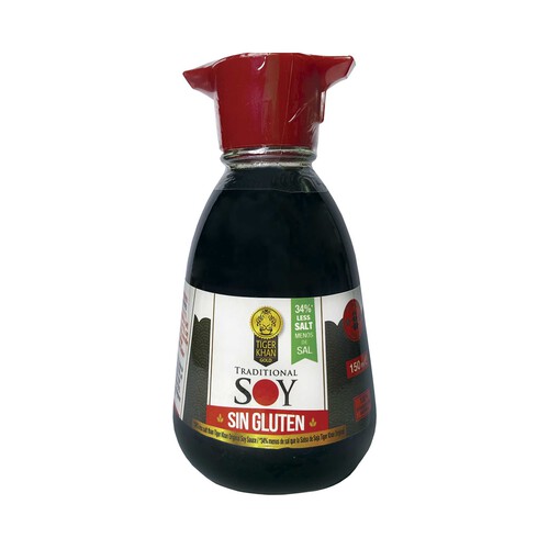 Alcampo TIGER KHAN Salsa soja baja en sal TIGER KHAN 150 ml