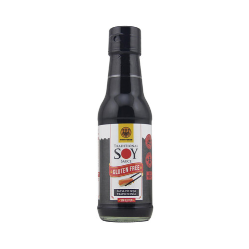 Alcampo TIGER KHAN Salsa soja sin gluten TIGER KHAN 150 ml