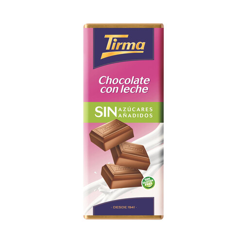 Alcampo TIRMA Chocolate con leche sin azúcares añadidos 125 g