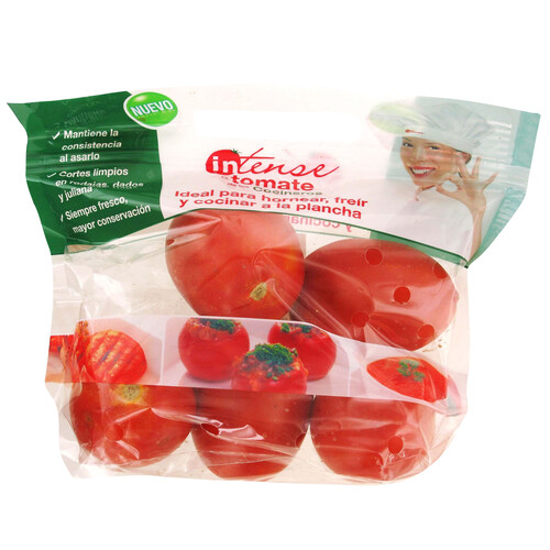 Alcampo Tomate pera intense (ideal para hornear freir y cocinar a la plancha) bandeja de 650g