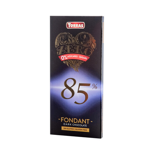 Alcampo TORRAS Chocolate negro 85% sin azúcares añadidos 100 g