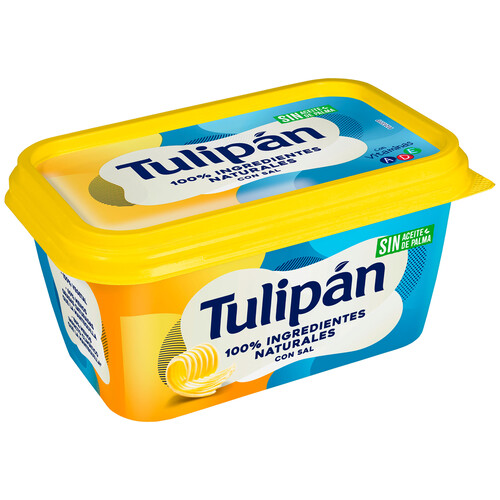 Alcampo TULIPAN Materia grasa para untar vegetal 59% con sal tarrina de 400 g