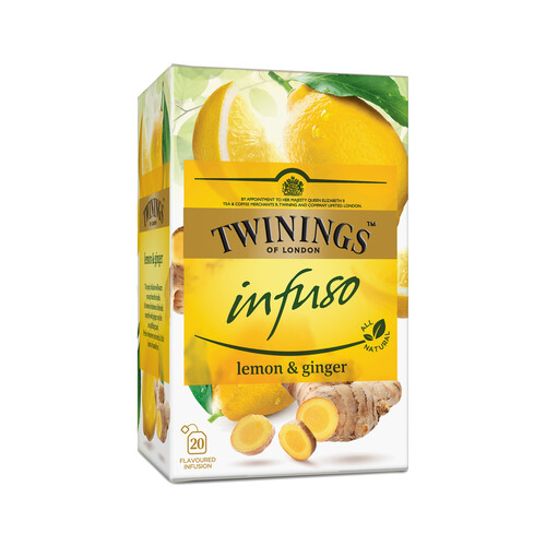 Alcampo TWININGS Infusión de limón y jengibre 20 uds. de 1 5 g