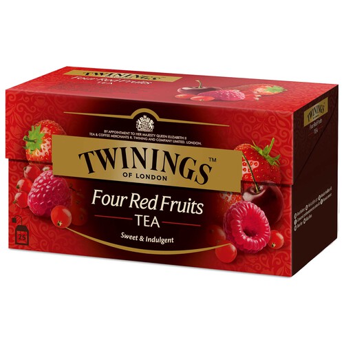 Alcampo TWININGS Té negro aromatizado con frutos rojos 25 uds. 50 g