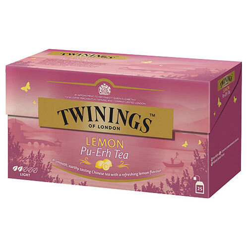 Alcampo TWININGS Té rojo pu-erh al limón 25 uds. 50 g