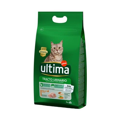 Alcampo ULTIMA Comida para gato a base de pollo y arroz para control de tracto urinario ULTIMA CAT Affinity 3 kg
