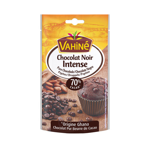 Alcampo VAHINÉ Pepitas de chocolate negro 70 % cacao VAHINÉ 100 g