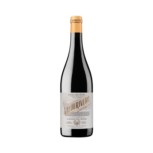 Alcampo VALDERIVERO Vino Tinto Crianza Con D.O. Ribera Del Duero Botella 75 Cl