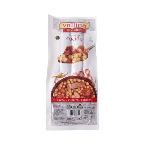 Alcampo VALLINA Preparado para cocido con lacón y panceta curados y chorizo ahumado 400 g