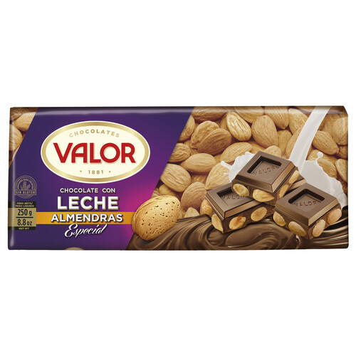 Alcampo VALOR Chocolate almendrado especial con leche 250 g