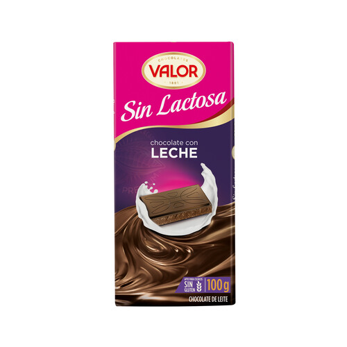 Alcampo VALOR Chocolate con leche sin lactosa 100 g