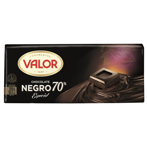 Alcampo VALOR Chocolate negro 70% cacao especial 300 g