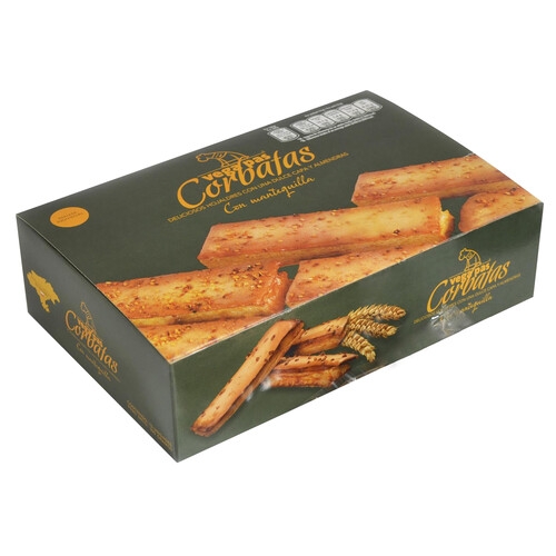Alcampo VEGA PAS Pasteles corbatas con mantequilla y almendras 350 g