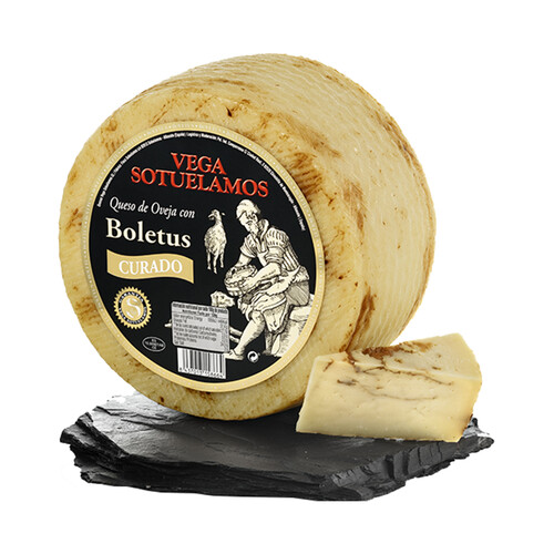 Alcampo VEGA SOTUELAMOS Queso de oveja curado con boletus VEGA SOTUELAMOS Cuña de 200g