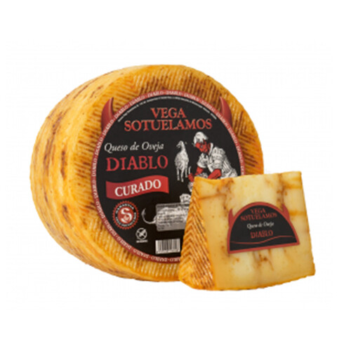 Alcampo VEGA SOTUELAMOS Queso de oveja curado con mojo picón DIABLO VEGA SOTUELAMOS Cuña de 200g