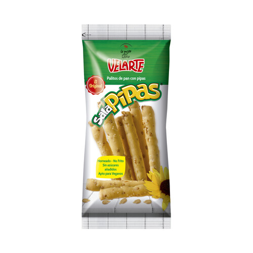 Alcampo VELARTE Palitos de pan crujiente con pipas 65 g